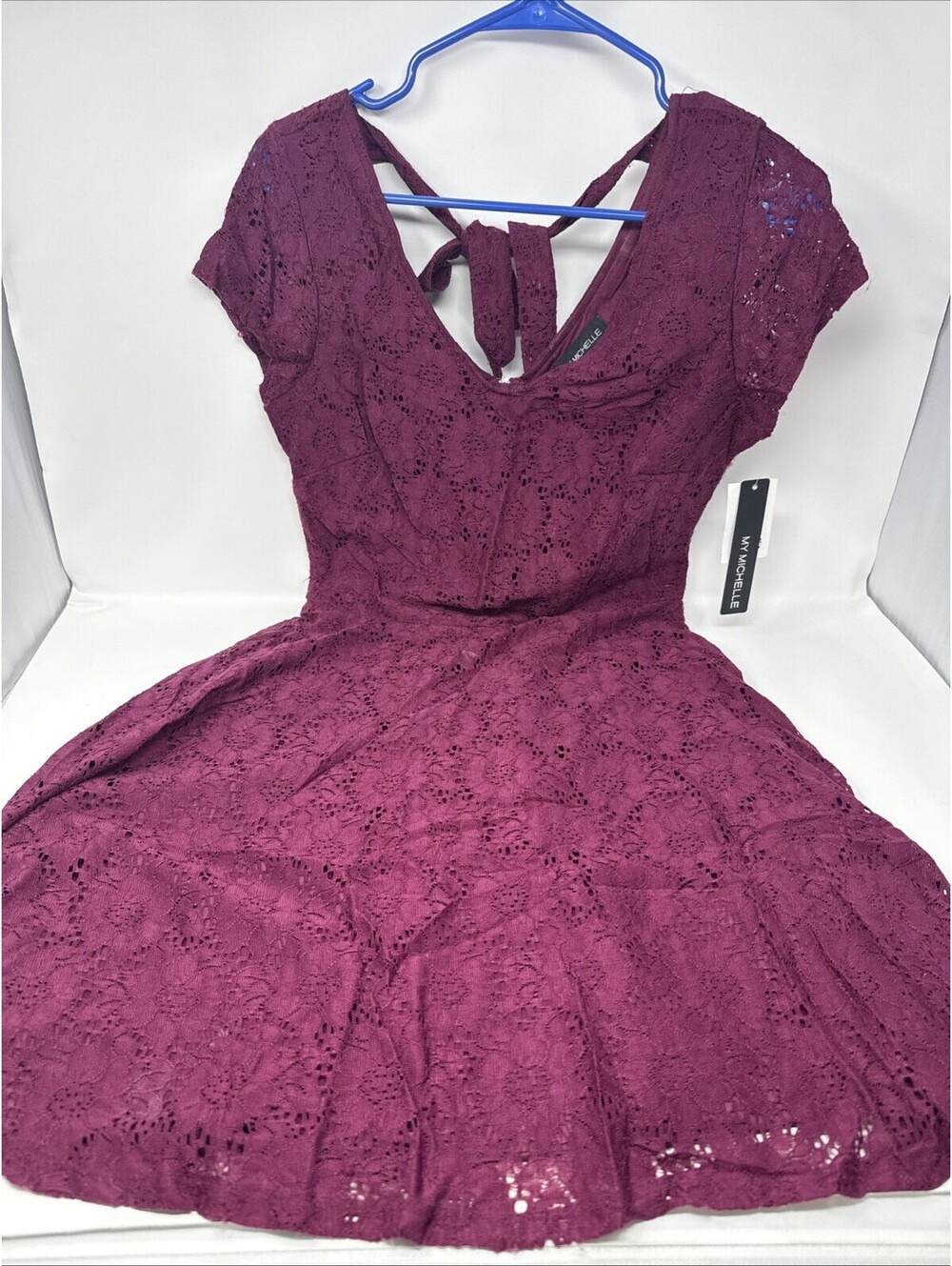 My Michelle Purple Lace Dress Size 11